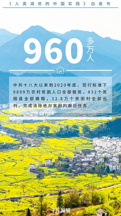 中国脱贫成果数字新闻展示摄影图海报