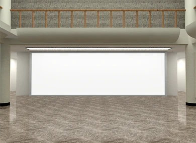 室内场景广告牌样机