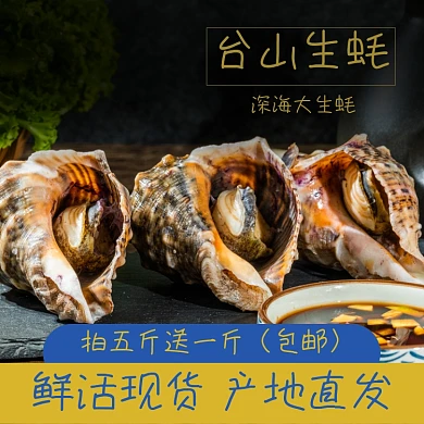 生蚝食品海鲜淘宝主图直通车模板