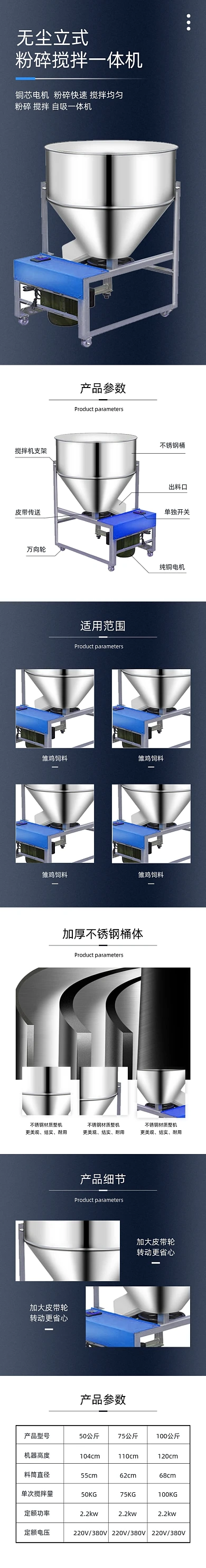 饲料搅拌机混合机数码电器详情页