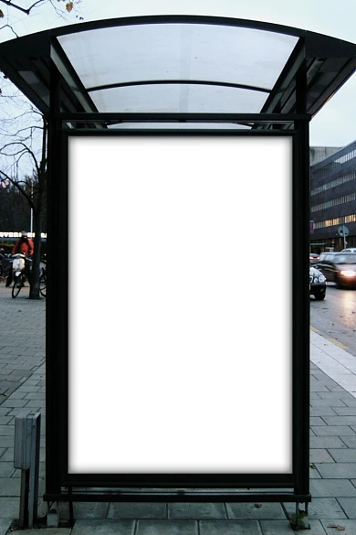 户外灯箱海报样机