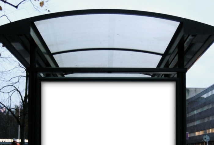 户外灯箱海报样机