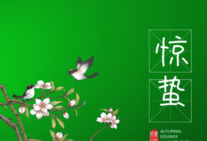簡(jiǎn)約大氣驚蟄節(jié)氣海報(bào)