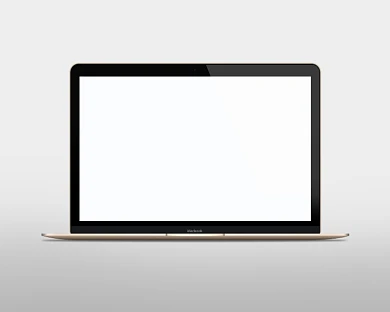 简约笔记本电脑样机