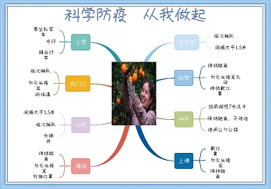 防疫思维导图手抄报