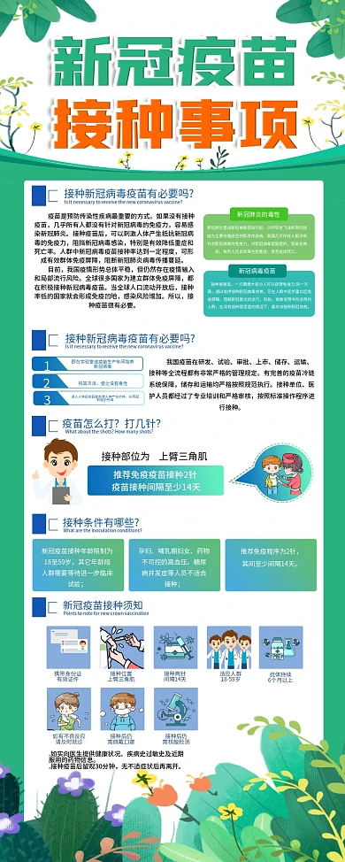 新型冠状病毒疫苗接种展架