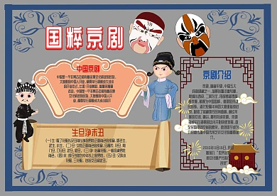 国粹京剧手抄报