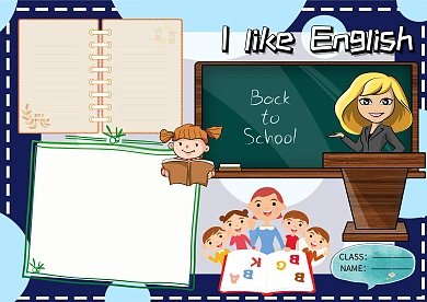 卡通英语小报英文手抄报版面设计