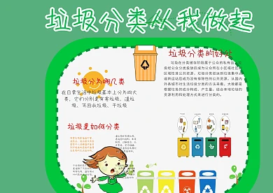 垃圾分类 从我做起