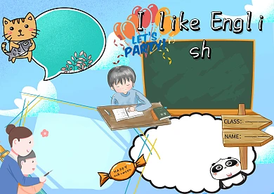 创意英语小报英文手抄报版面设计