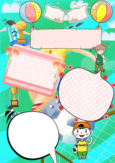 卡通魅力俄罗斯小学生旅游手抄报版面设计