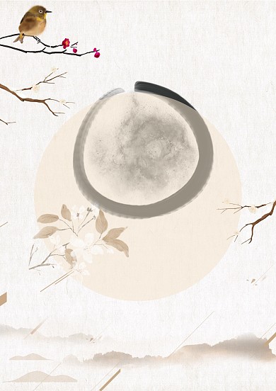 花鳥國畫中國風信紙