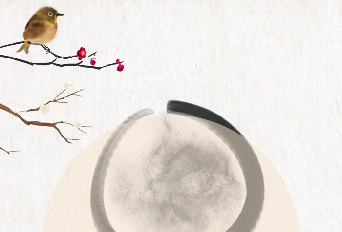 花鳥國(guó)畫中國(guó)風(fēng)信紙
