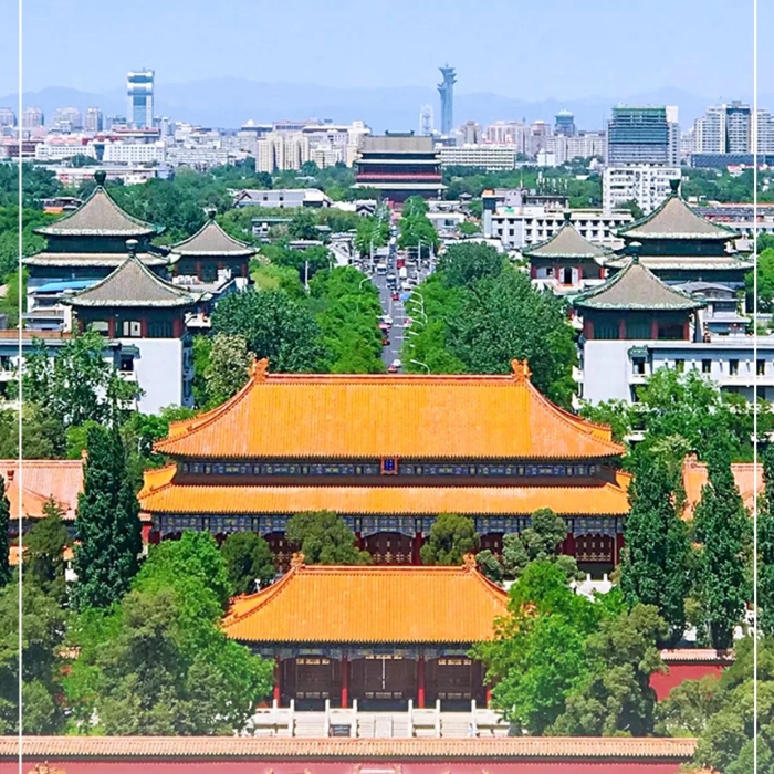 全域相依簡約攝影航拍中國旅游日海報設(shè)計
