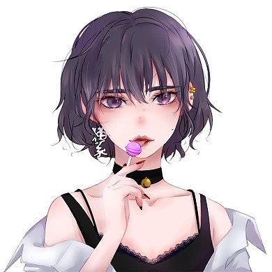 二次元漫畫女生微信頭像
