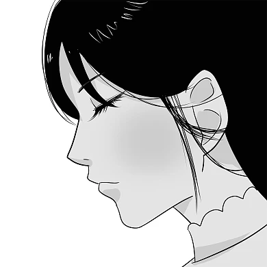 女孩侧脸二次元微信头像