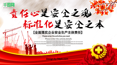 責(zé)任心是安全之本安全生產(chǎn)展板