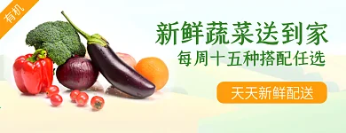 饿了么美团外卖店铺招牌店招蔬菜配送海报