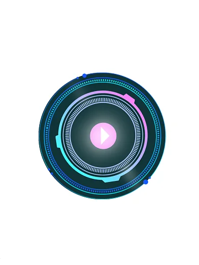 科技极坐标设计海报