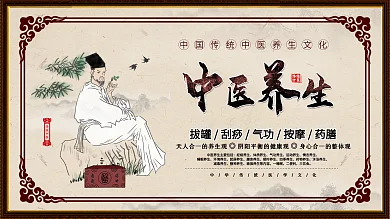 中医养生宣传展板