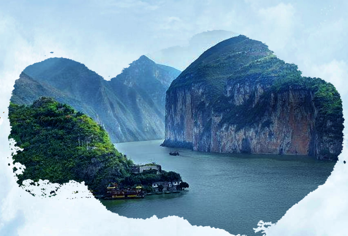 全長千米中國旅游景區(qū)長江三峽海報(bào)
