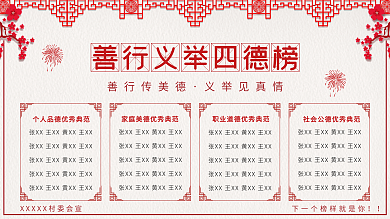 善行義舉四德榜