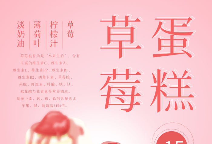 水果皇后烘焙海報(bào)蛋糕店psd
