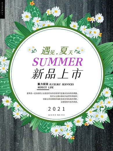 夏日新品上市海报