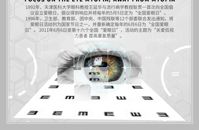 保護視力關(guān)愛眼近視遠離近視眼海報設(shè)計
