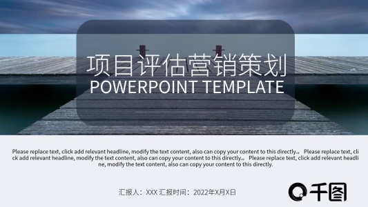 商務(wù)風(fēng)項(xiàng)目評(píng)估營(yíng)銷策劃PPT
