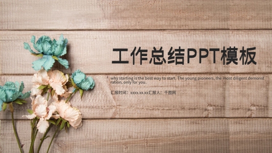 清新簡(jiǎn)潔工作總結(jié)PPT模板