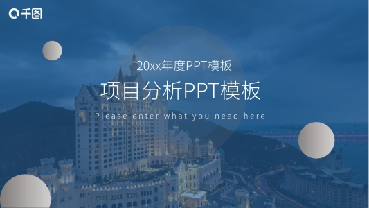 項目分析PPT模板