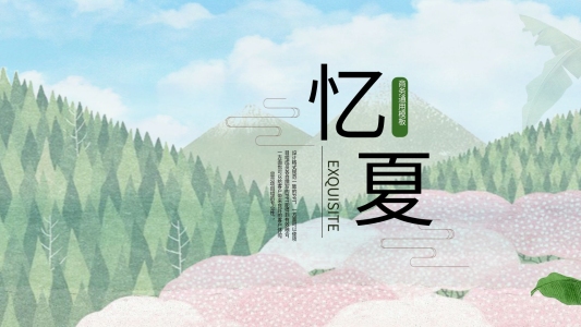 小清新商務(wù)工作計劃匯報總結(jié)PPT模板