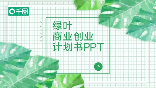 綠葉商業(yè)創(chuàng)業(yè)計(jì)劃書小清新
