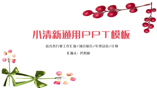 小清新工作總結(jié)計劃述職報告通用PPT模板