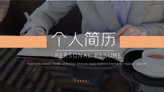 簡(jiǎn)約商務(wù)風(fēng)個(gè)人簡(jiǎn)歷PPT模板