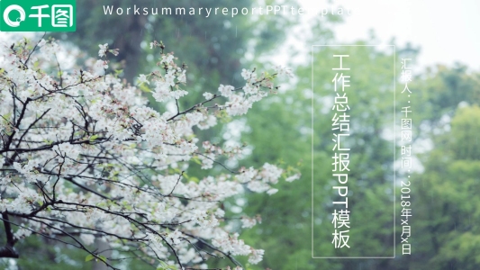 2022日系唯美工作匯報總結(jié)PPT模板