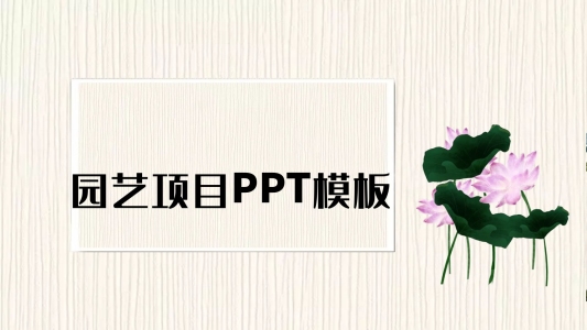430簡約園藝項(xiàng)目商業(yè)計劃書PPT模板