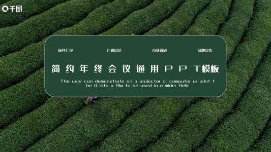 簡(jiǎn)約年終會(huì)議通用PPT模板