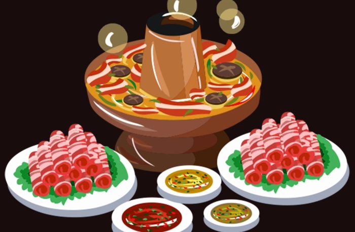 好吃肉肉海報美食美客麻辣火鍋
