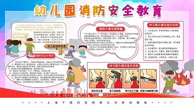 幼儿园消防安全展板
