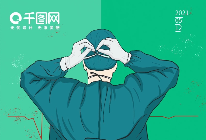 武漢疫情向逆行者致敬英雄海報
