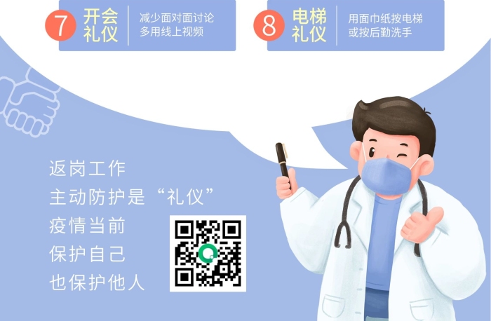 問候防護(hù)8條禮儀宣傳單頁
