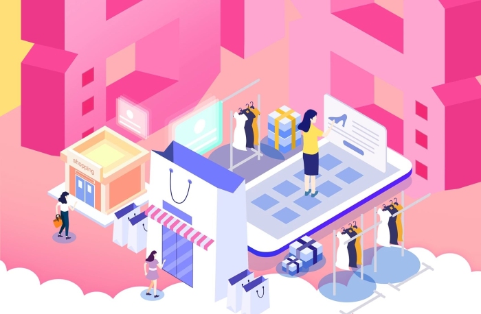 满减购物狂欢节2.5d立体海报
