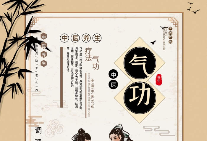 中华文化四季养生养生保健海报四季