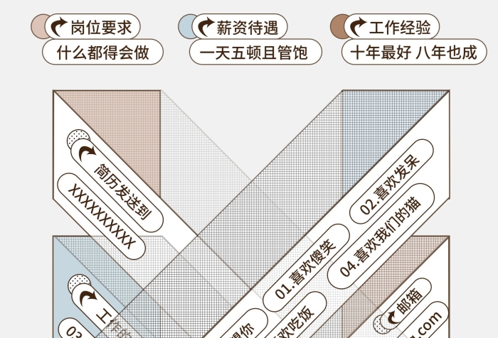 郵箱幾何立體校園招聘海報(bào)

