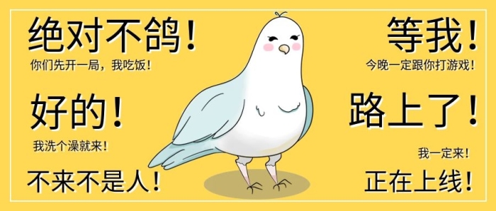 絕對不鴿等我趣味公眾號首圖
