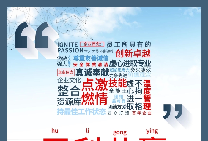 企業(yè)理念企業(yè)文化四件套海報3

