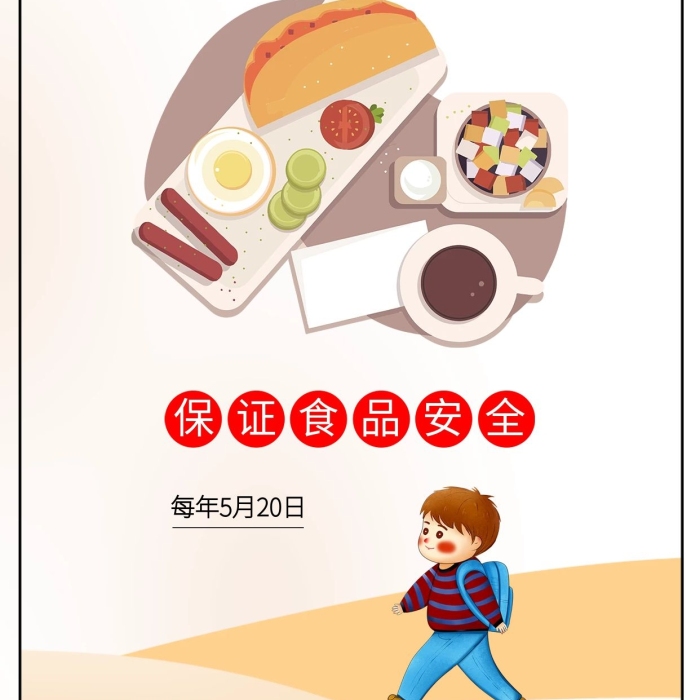 小學(xué)生早餐營養(yǎng)日營養(yǎng)餐背書包的學(xué)生
