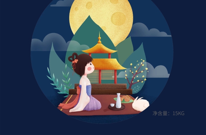 月餅高端簡約中秋月餅包裝
